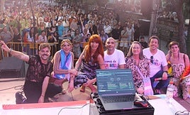 Foto del pregón de Valeria Vegas y Lola Buzón