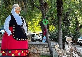 Campesinos de Zabaleta en el barrio quesadeño de La Magdalena.