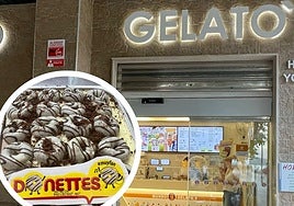 La heladería granadina viral por su helado de Donettes.