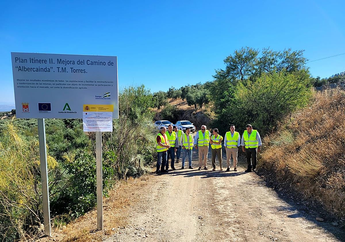 Visita de Soledad Aranda al camino de 'La Albercainda'