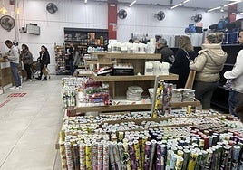 Interior de un comercio jienense, en una imagen de archivo.