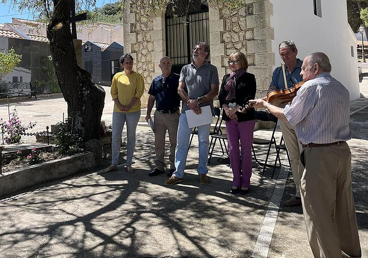 Momento del homenaje