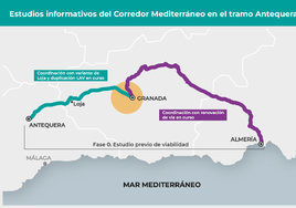 Licitan los estudios informativos para prolongar el Corredor desde Almería a Granada y llegar a Antequera