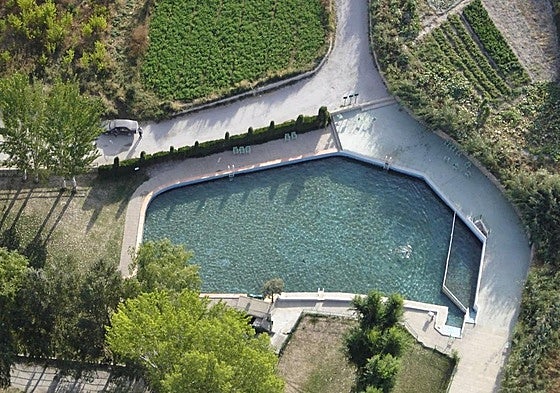 Vista aérea del Manantial de Fuencaliente en Orce.