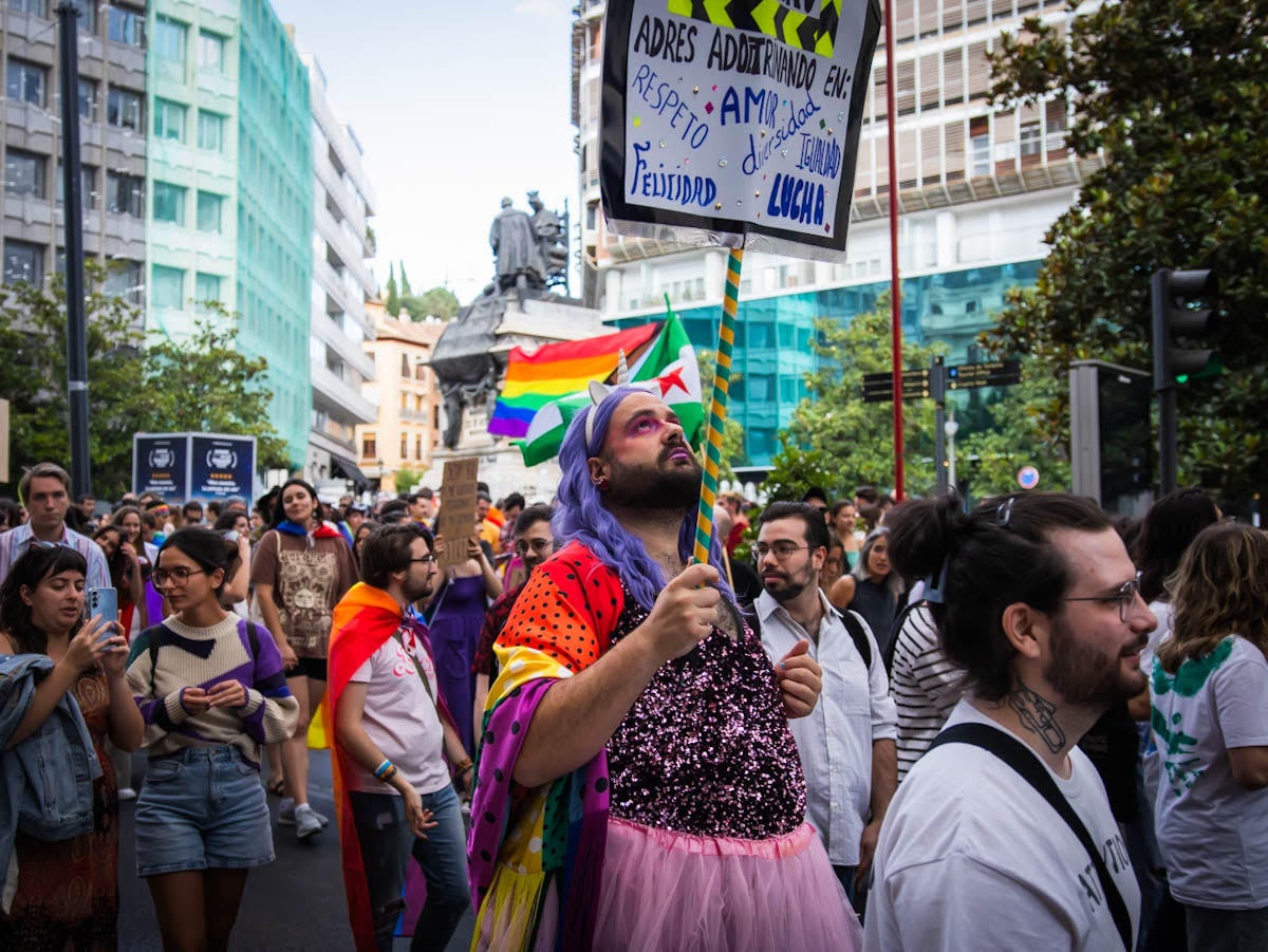 Las imágenes de las manifestaciones del Orgullo en Granada