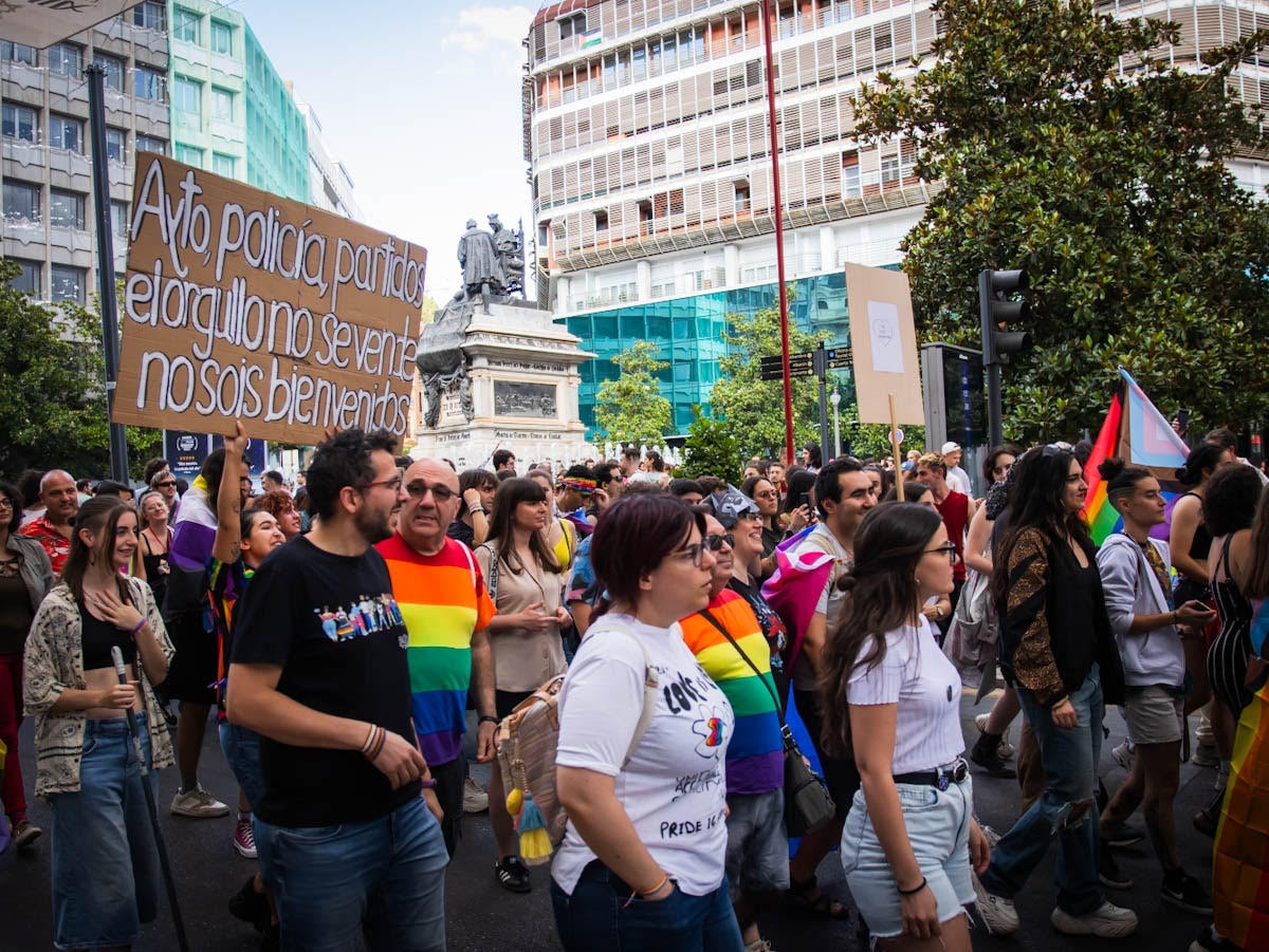 Las imágenes de las manifestaciones del Orgullo en Granada