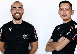 Árbitros granadinos que ascienden de categoría en fútbol sala.