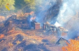 Investigado un apicultor por provocar un incendio forestal en Turón.