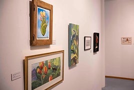 Algunas de las obras de la muestra.