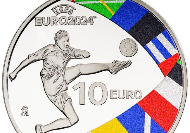 Moneda de 10 euros conmemorativa de la Eurocopa 2024