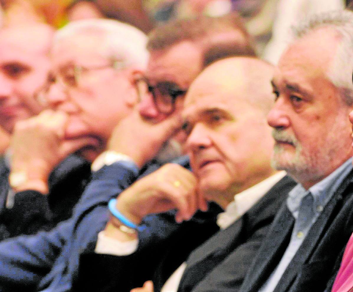 Escuredo, Borbolla, Chaves y Griñán, en una imagen de 2014.