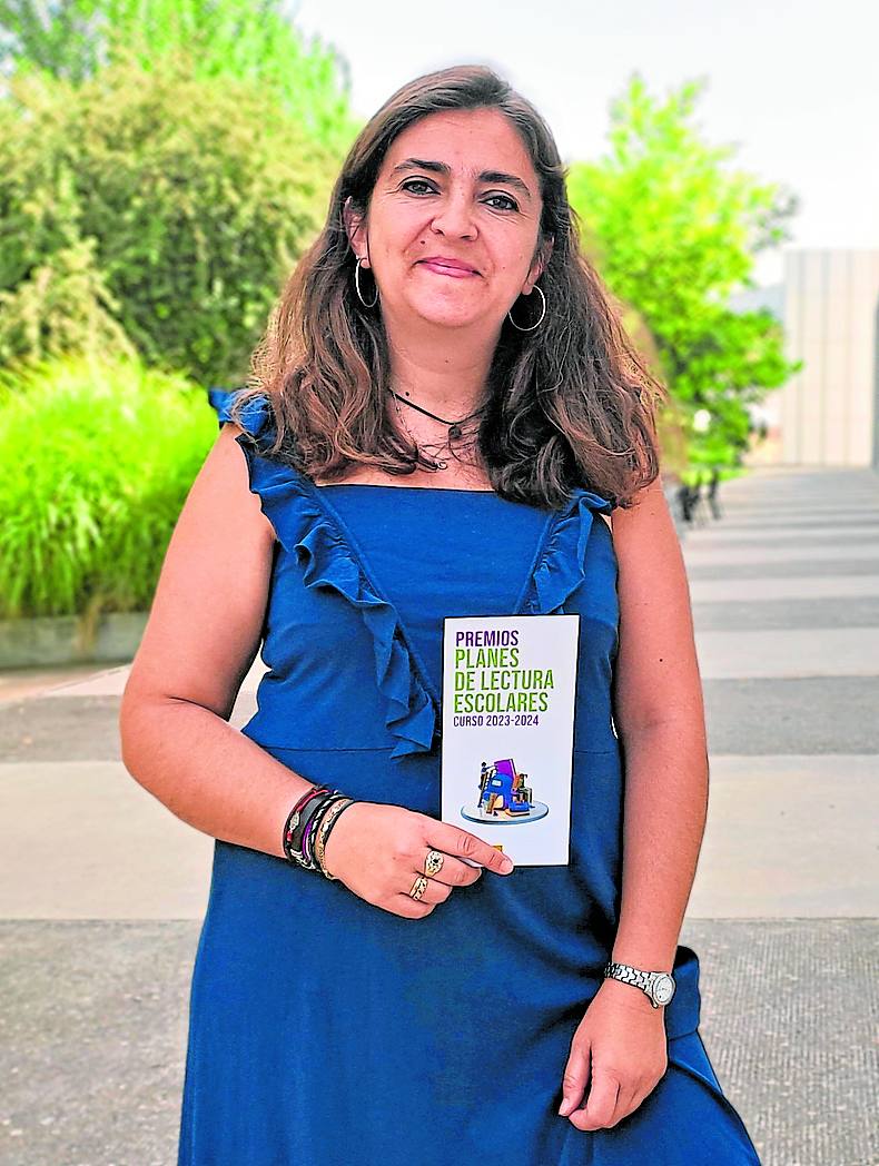 Responsable del proyecto y de la biblioteca escolar, Pilar Mesa.