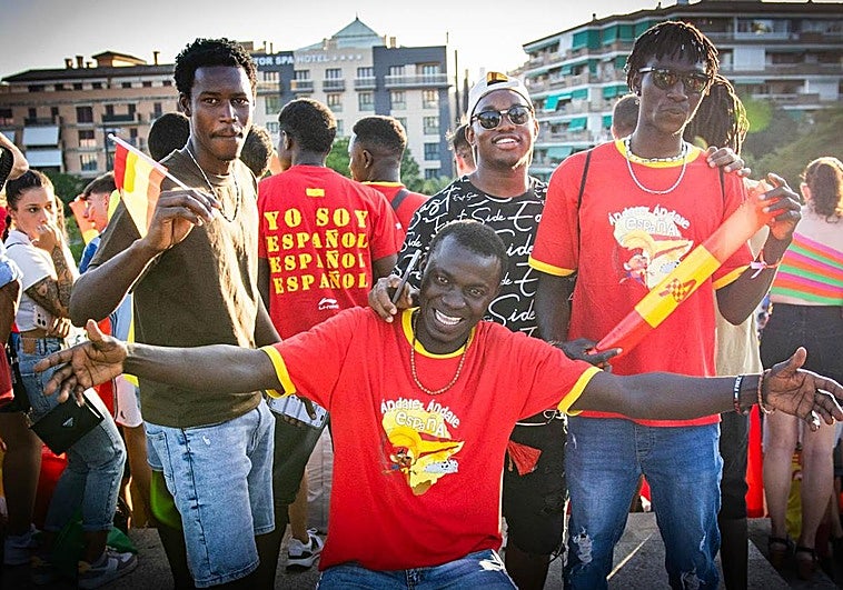 Pasión africana por 'La Roja'.