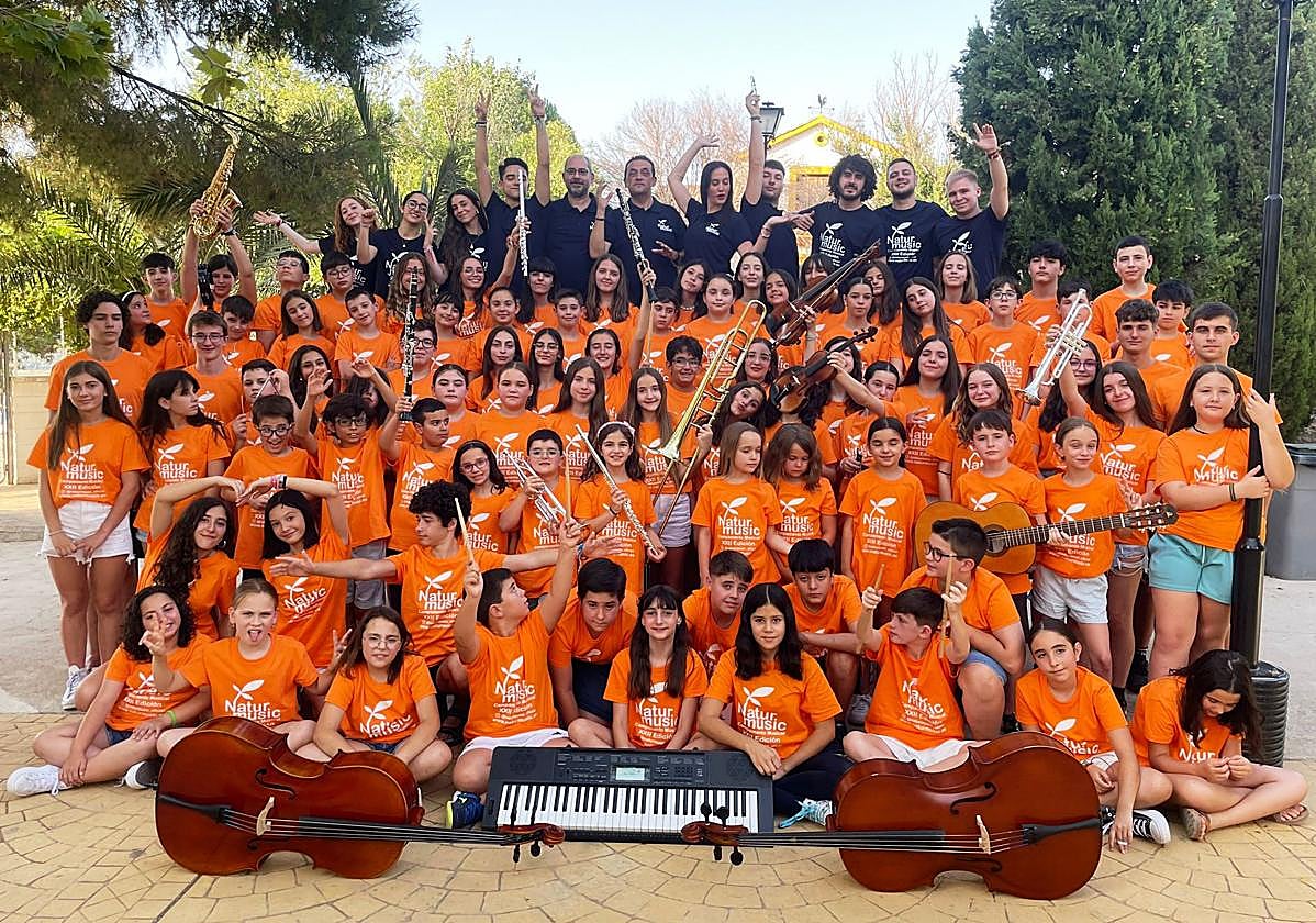 Participantes del campamento musical 'Naturmusic'