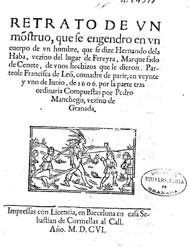 El romance que dio origen a la leyenda, impreso en 1606.