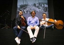 Ferdinando Trematore (violín), Juan Carlos Garvayo (piano) y José Miguel Gómez (chelo), el Trío Arbós.