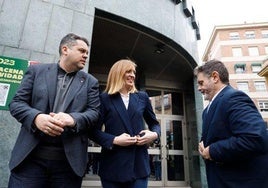 Carlos Porcel, Berta Linares y Antonio García Leyva, en una foto de archivo.