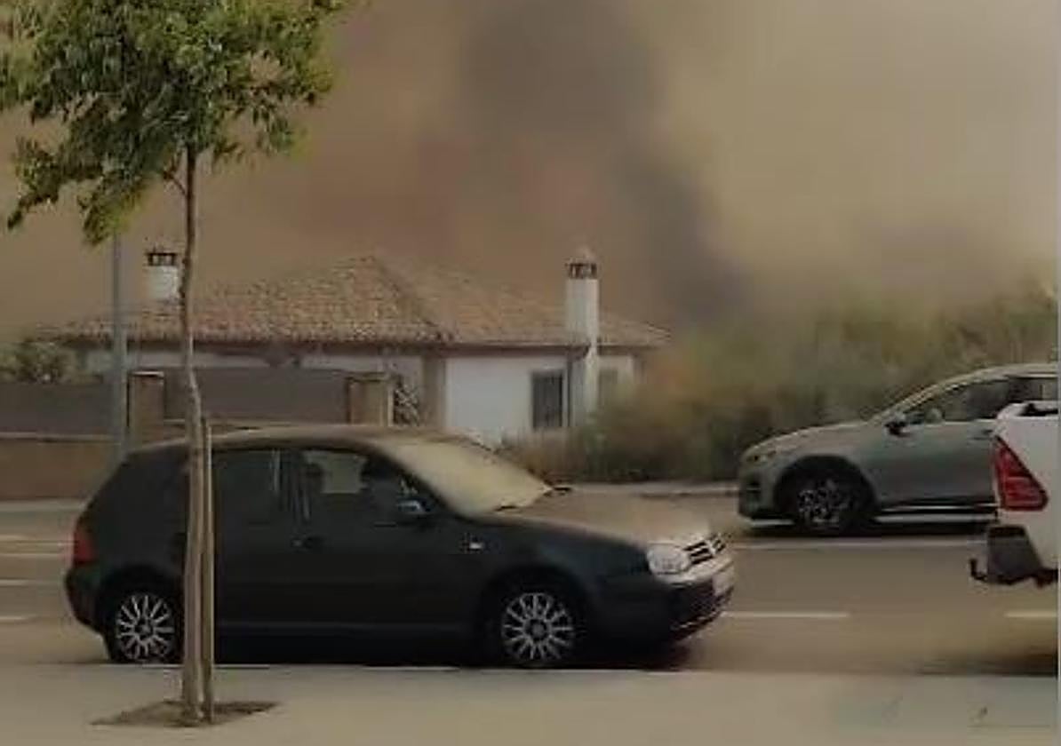 Las llamas de Víznar cerca de las viviendas: «Ya lo tengo aquí, me voy»