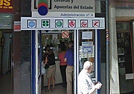 Imagen de archivo de una administración de Lotería.