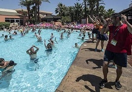 Actividades en un hotel especializado en el régimen 'todo incluido'.