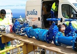 Uno de los servicios de la empresa de suministro de agua.