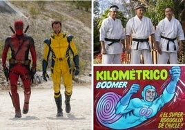 Deadpool y Lobezno, los protagonistas de Cobra Kai y un mítico paquete del chicle Boomer Kilométrico.