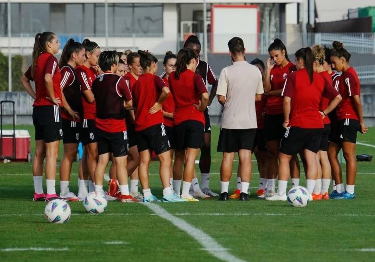 Entrenamiento de la temporada pasada en la Ciudad Deportiva del club.