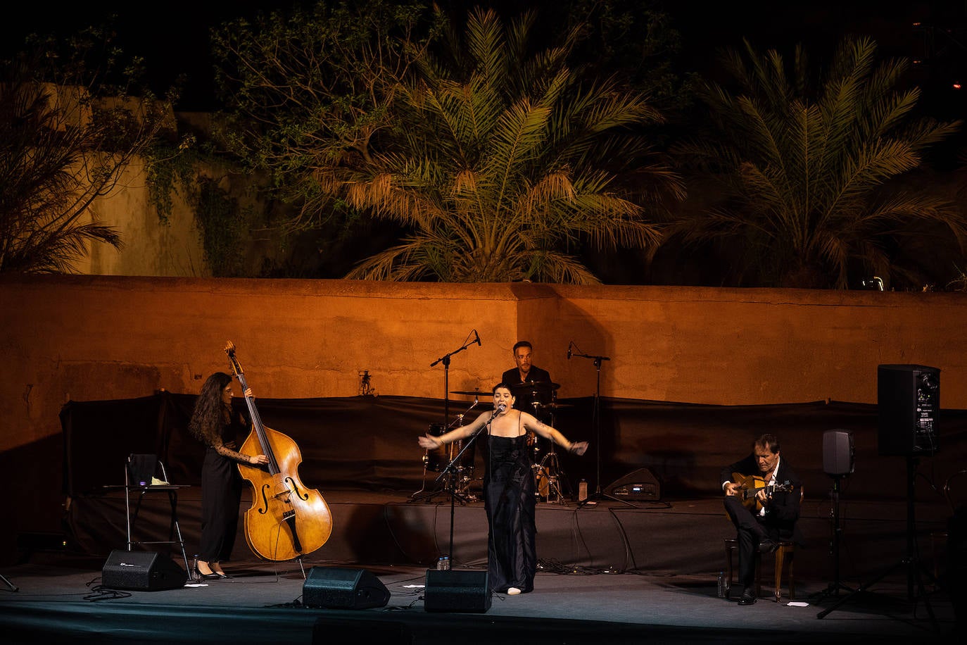 La artista durante una de sus actuaciones.