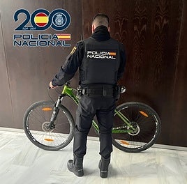 Una de las bicicletas robadas.