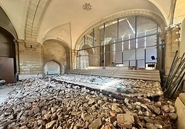 Imagen del estado de las obras del auditorio