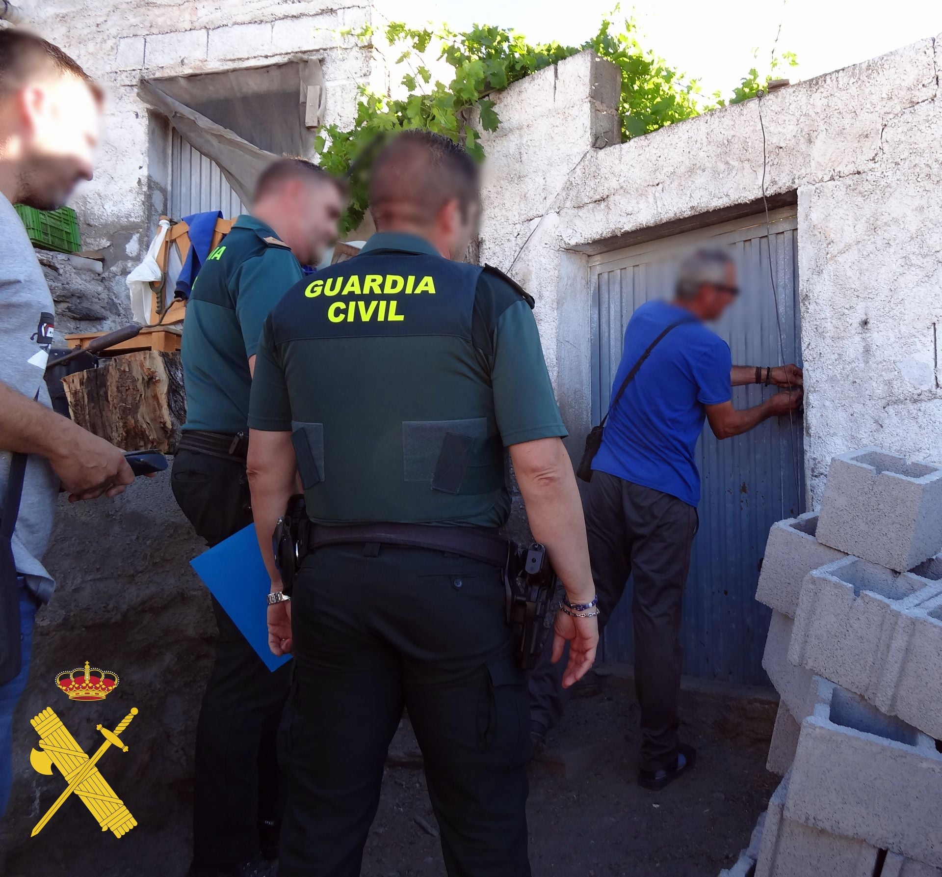Actuación de la Guardia Civil de Almería en Gérgal.