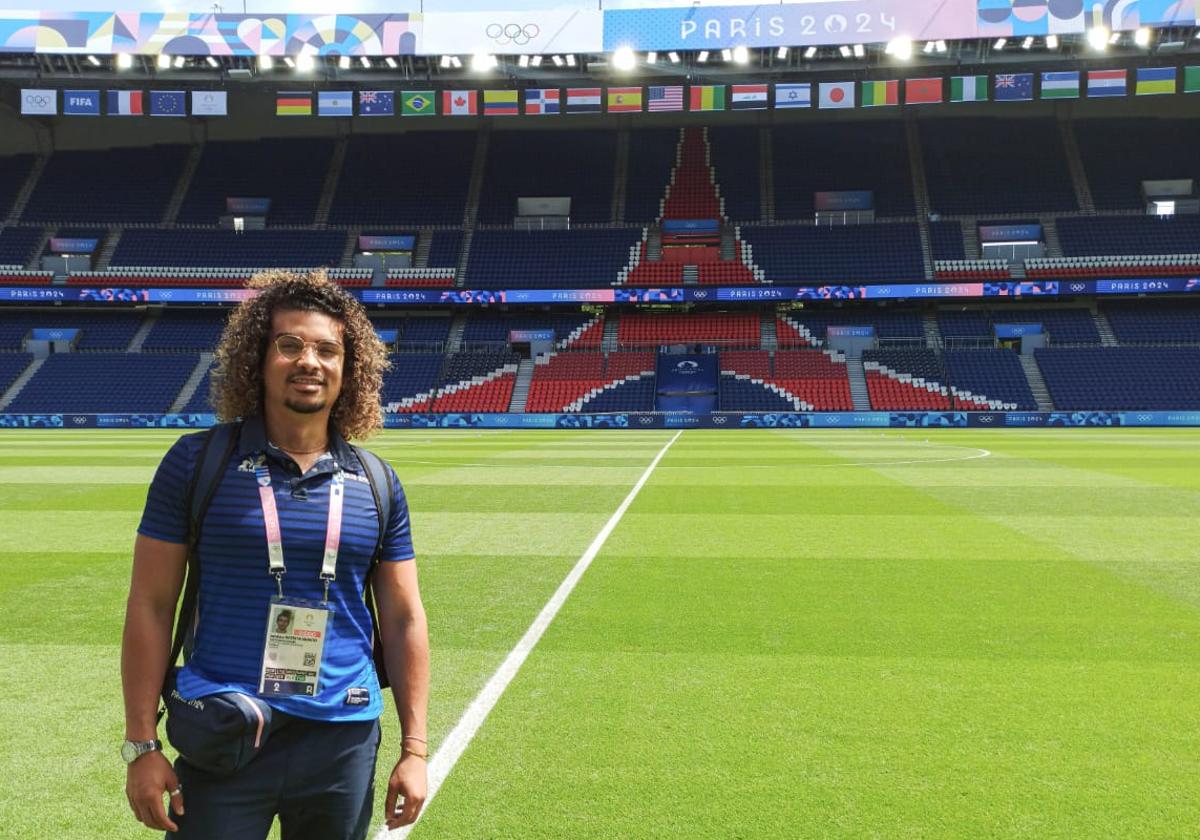 El brasileño Iardley, en el parisino Parque de los Príncipes durante los Juegos Olímpicos de París 2024.