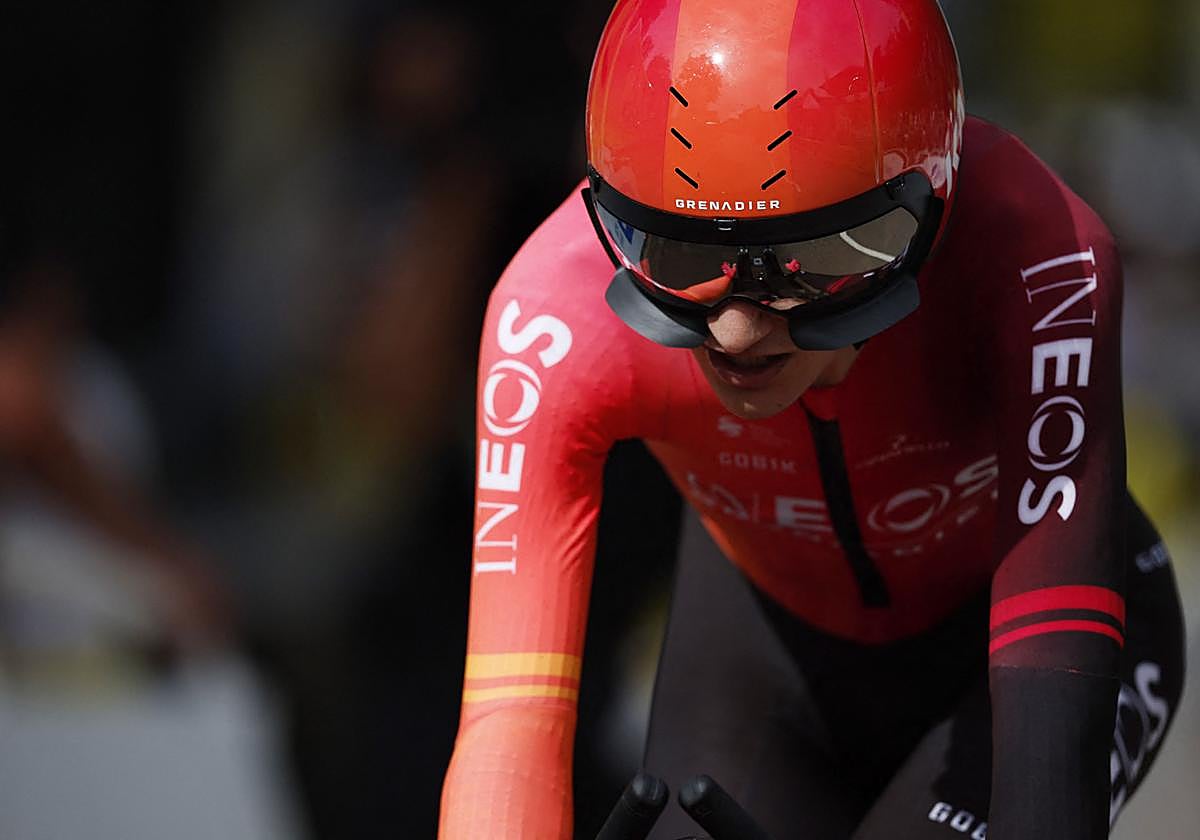 El sexitano Carlos Rodríguez, en una etapa del último Tour de Francia.