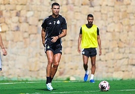 Cristiano Ronaldo durante un entrenamiento en la pretemporada.
