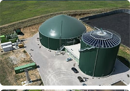 Una planta de biometano.