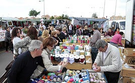 Imagen de archivo de un mercadillo.