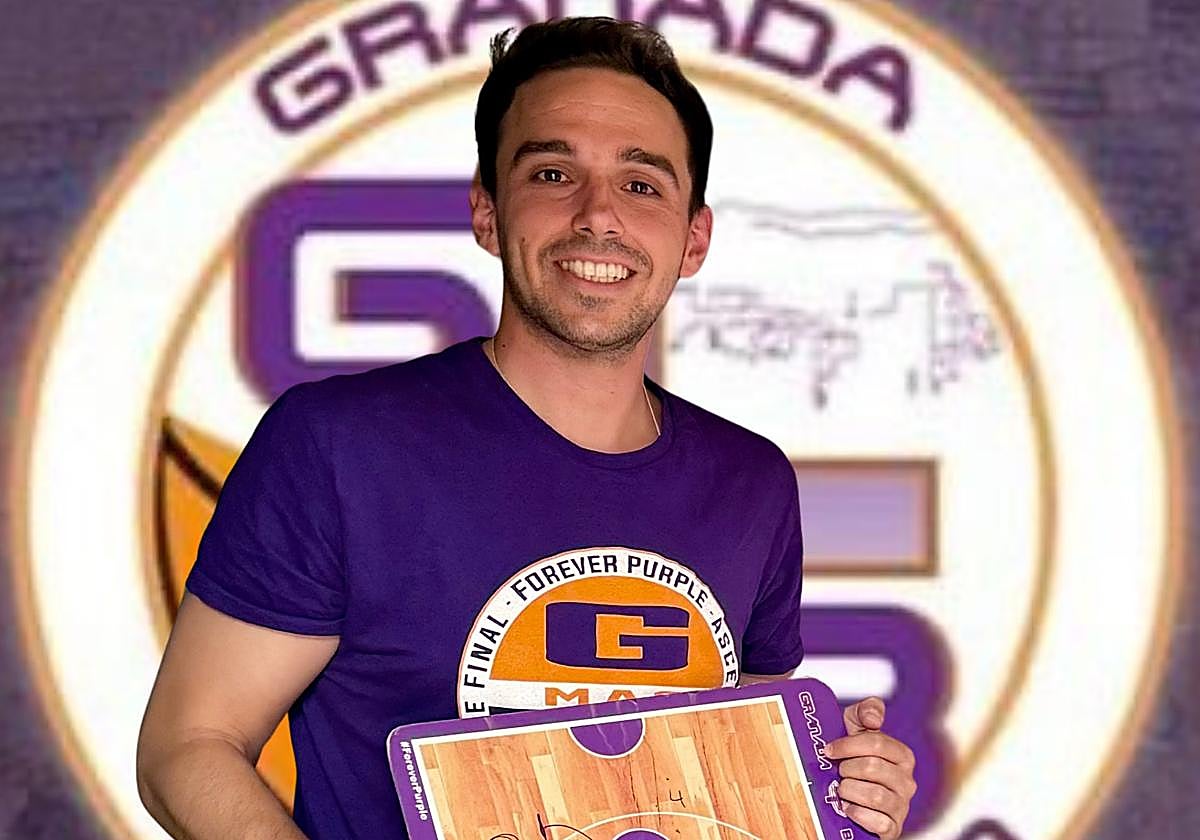 Roberto Girón, con la camiseta del GmasB.