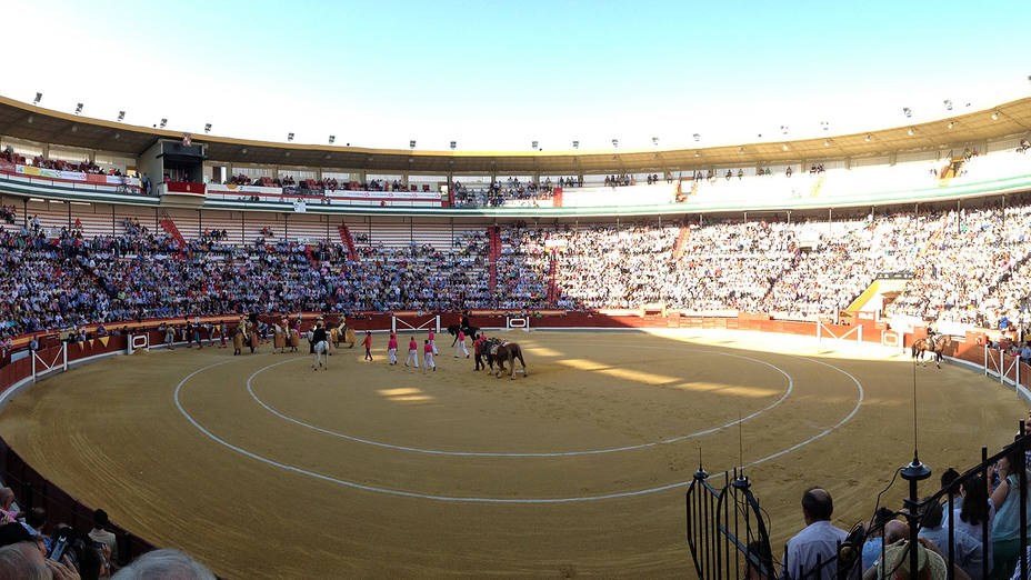 Panorámica del coso de La Alameda, en la capital.