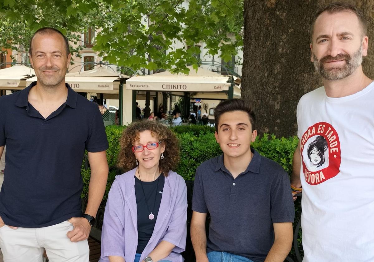 Mario Villén, Carolina Molina, Antonio Fernández y Antonio Callejón, fundadores de LetraHistórica.