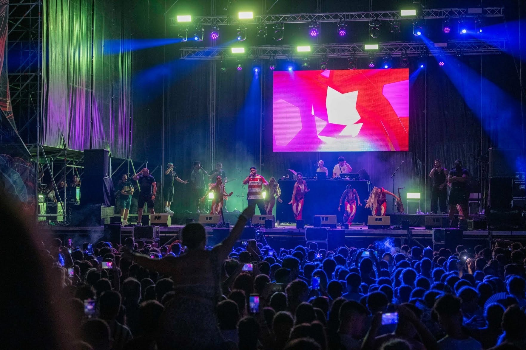 Concierto de Omar Montes en la feria de Motril.