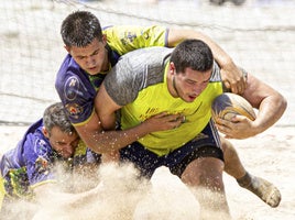 Espectacular lucha de los 'Costaleños' de URA Rugby en las Series Nacionales.