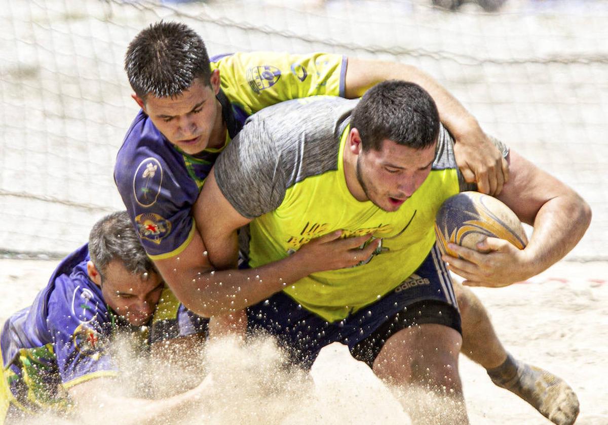 Espectacular lucha de los 'Costaleños' de URA Rugby en las Series Nacionales.