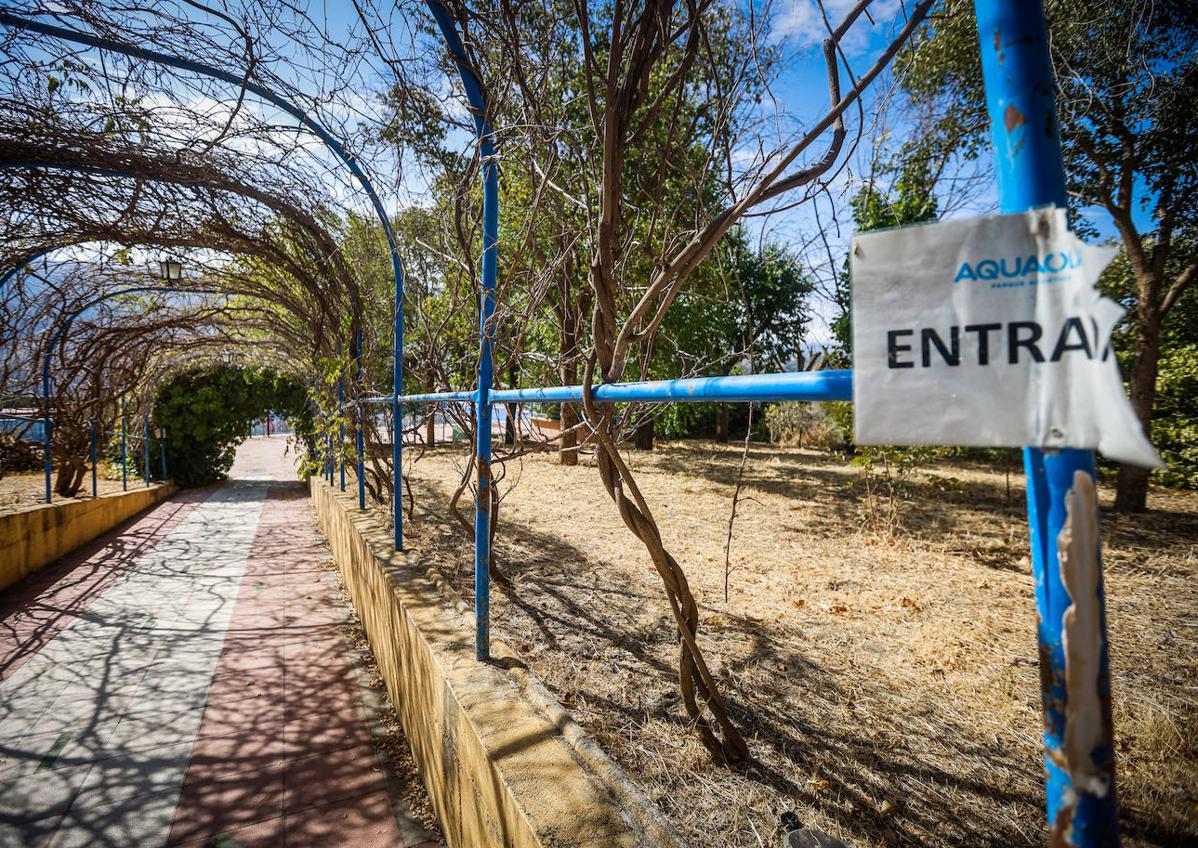 Imagen secundaria 1 - Emiliano en la zona del lago, uno de los pasillos y la zona de piscinas.