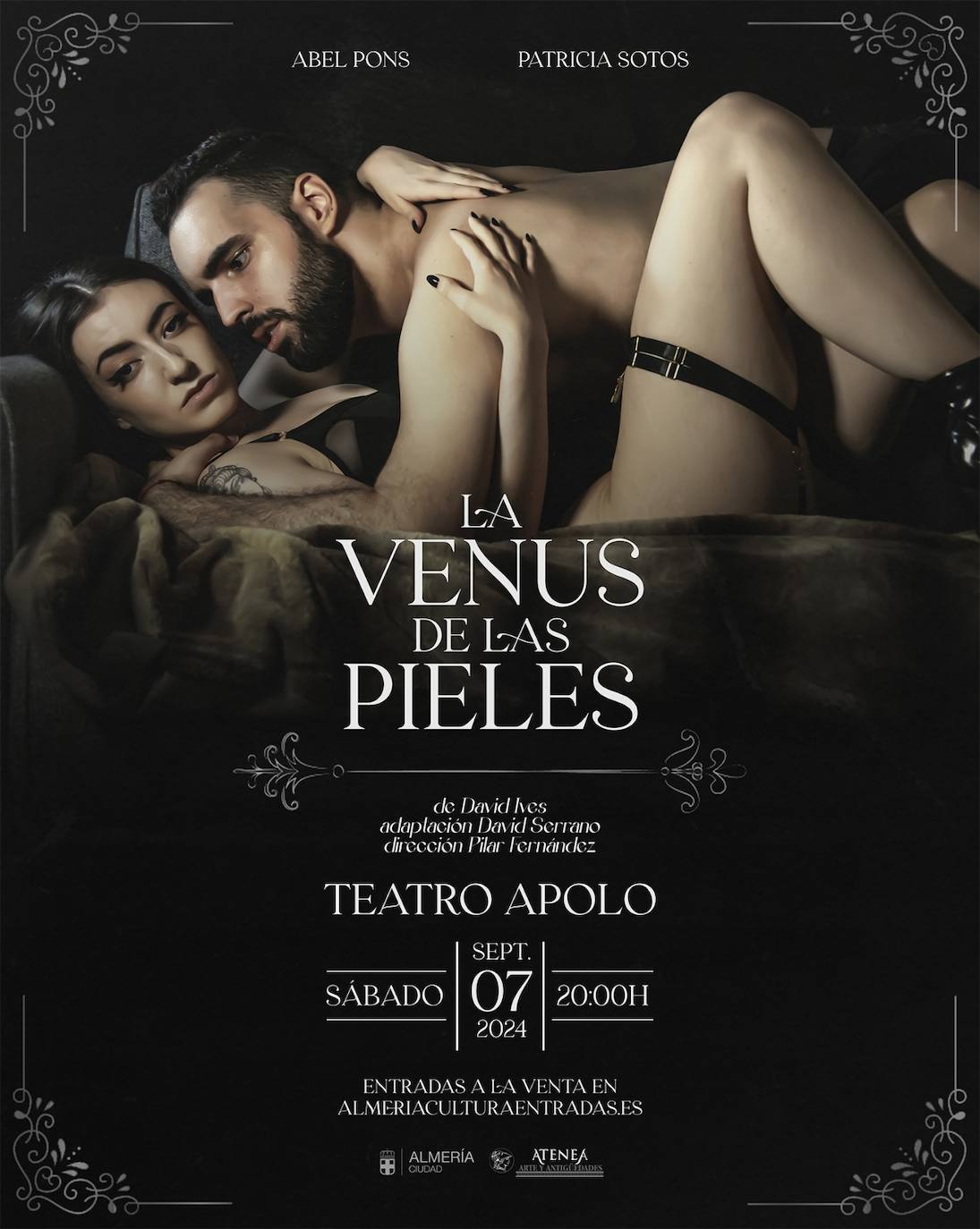 'La venus de las pieles' llega el 7 de septiembre al Teatro Apolo
