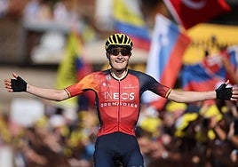 Carlos Rodríguez, en una anterior victoria.