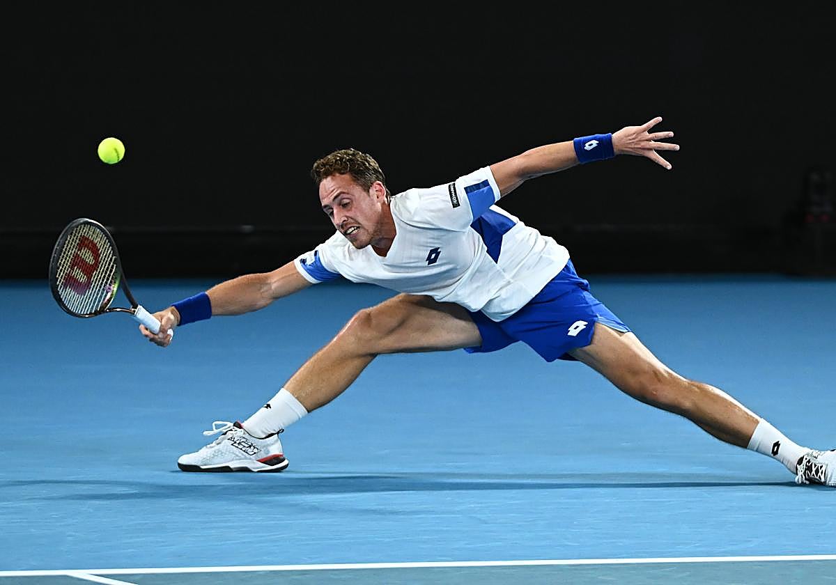 Roberto Carballés, en un partido anterior.