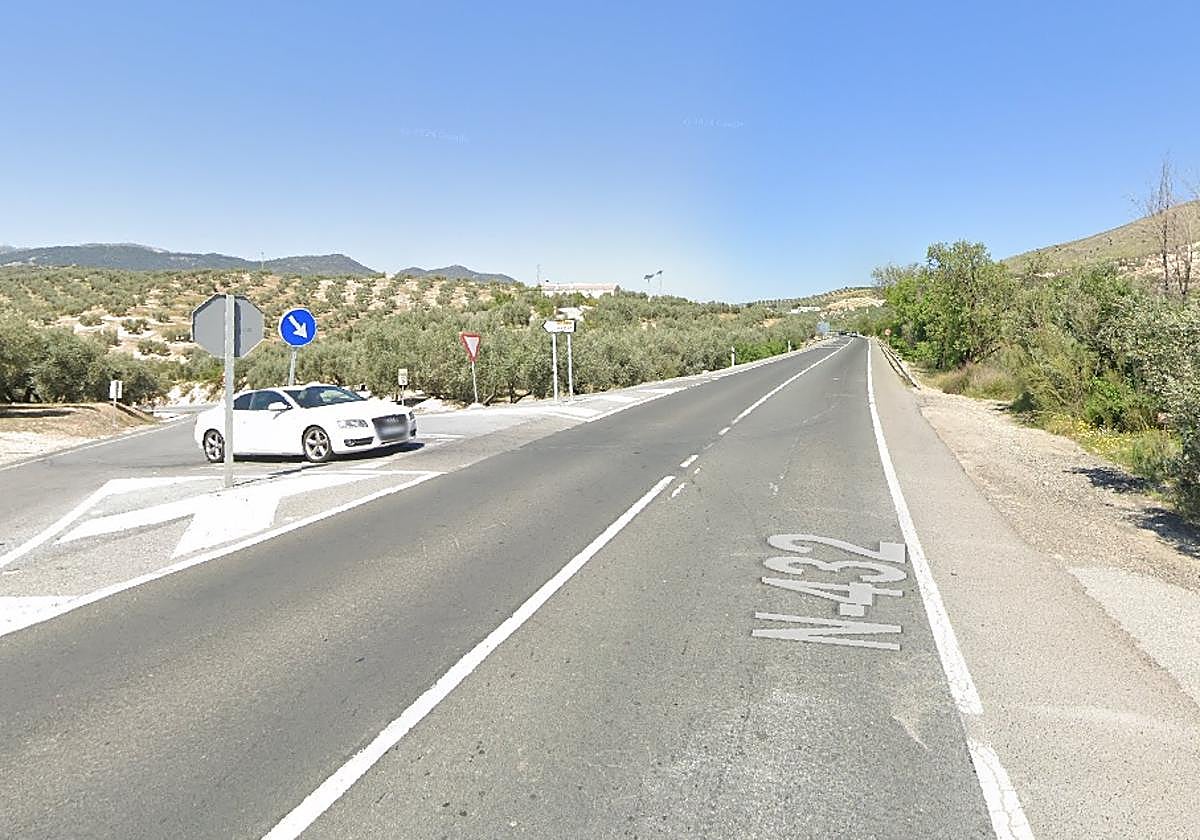 Cruce entre la N-432 y la GR-3409, donde ha tenido lugar el accidente