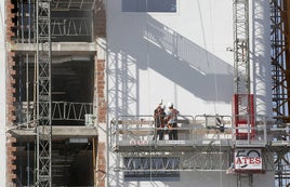 Trabajadores del sector de la construcción.