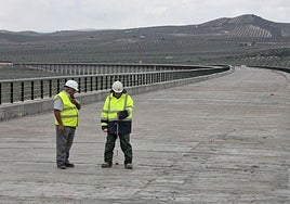 El viaducto de Archidona del tramo Peña de los Enamorados-Archidona del AVE de Granada en una imagen de archivo.