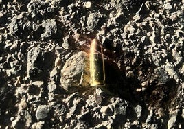 Imagen tomada por un testigo de una de las balas.